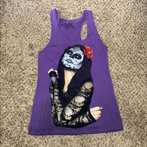 Day of the dead girl tank